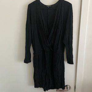 Express Black Sparkle Romper